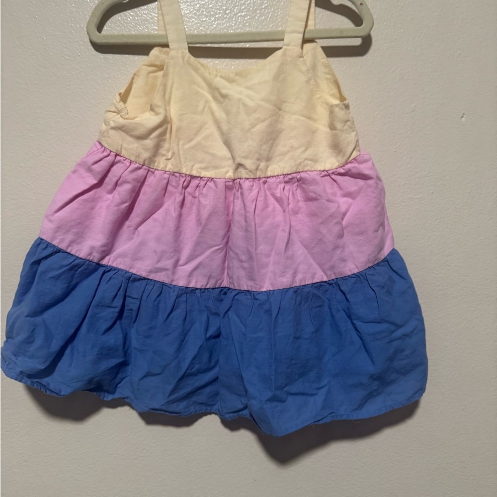 Zara Pink and Cream Baby Dress